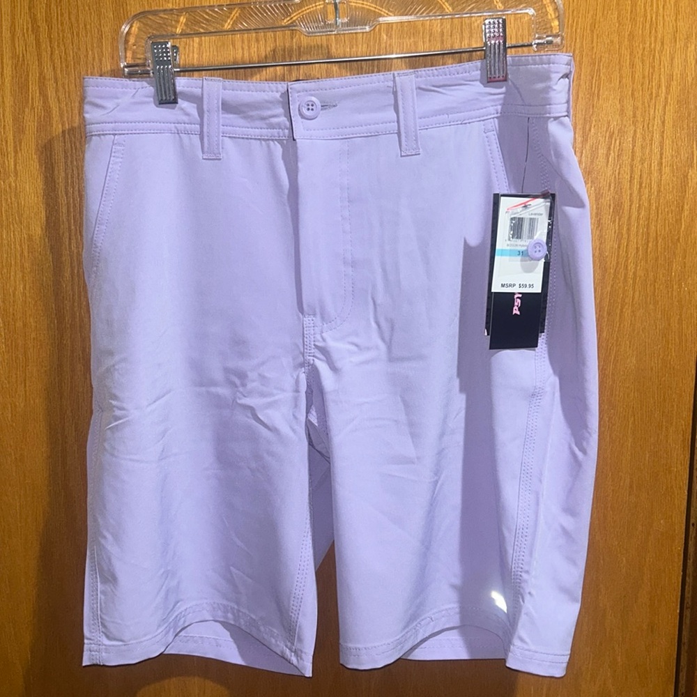 Psycho Tuna Men's Bosun Hybrid Shorts | Lavender | size 31 | NWT